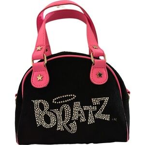 Dolls Kill x Bratz Sparkle Addict Rhinestone Logo Bowler Bag